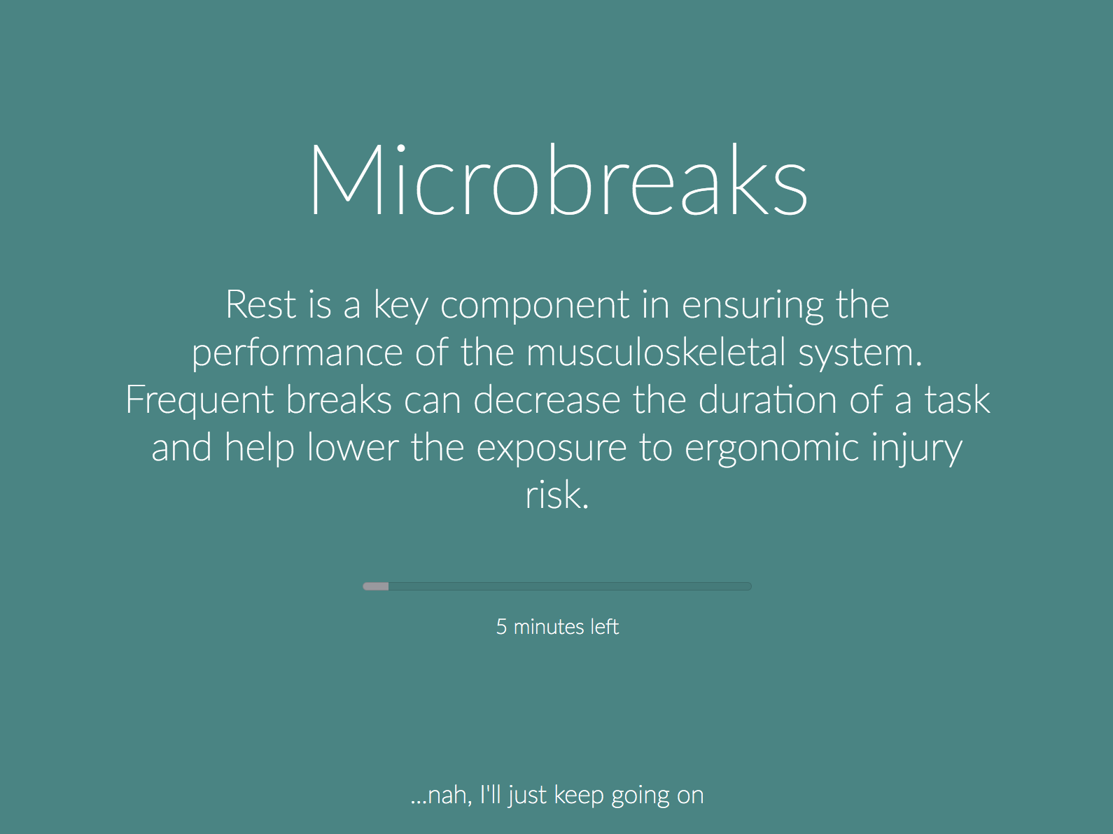 micro break reminder