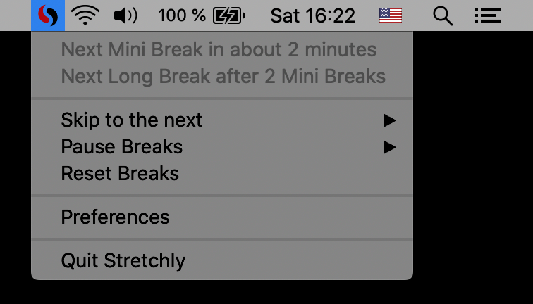 stretchly break timer mac